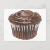Chocolade Cupcake Briefkaart (Voorkant)