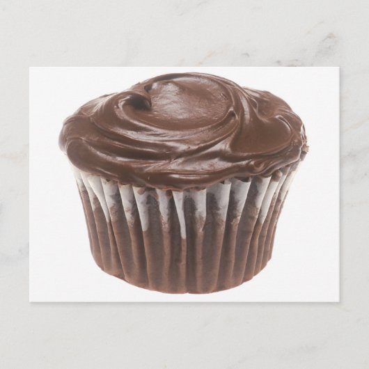 Chocolade Cupcake Briefkaart (Voorkant)