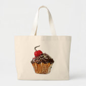 Chocolade cupcake Canvas tas (Voorkant)