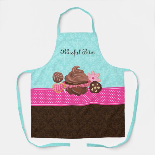 Chocolade Cupcake Cookies Poppen Cookies Schort (Voorkant)