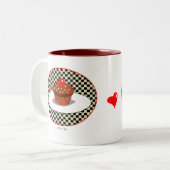 Chocolade Cupcake Diner Mok (Voorkant links)