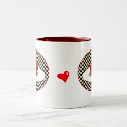 Chocolade Cupcake Diner Mok (Center)