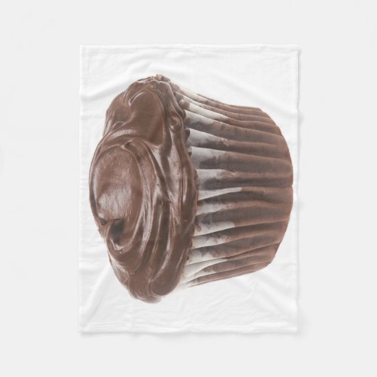 Chocolade Cupcake Fleece Deken (Voorkant)