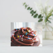 Chocolade Cupcake Fotobriefkaart Briefkaart (Staand voorkant)