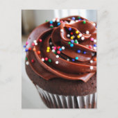 Chocolade Cupcake Fotobriefkaart Briefkaart (Voorkant)