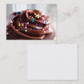 Chocolade Cupcake Fotograaf Visitekaartjes (Voorkant / Achterkant)