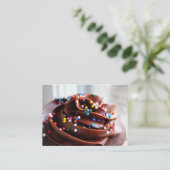 Chocolade Cupcake Fotograaf Visitekaartjes (Staand voorkant)