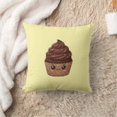 Chocolade Cupcake Kawaii Kussen Kussenhoes (Deken)