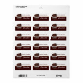 Chocolade Cupcake Labels (Full Sheet)