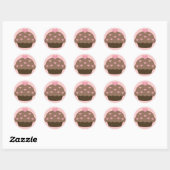 Chocolade Cupcake Love Stickers (Vel)