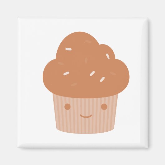 Chocolade Cupcake Magneet (Voorkant)