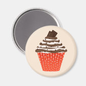 Chocolade Cupcake Magneet (Voorkant / Achterkant)
