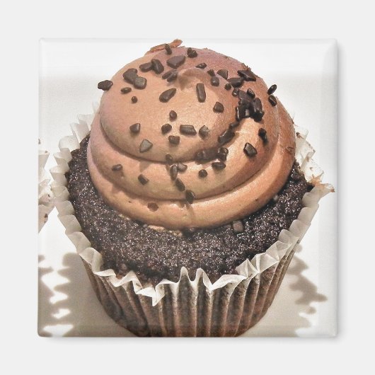 Chocolade Cupcake Magneet (Voorkant)
