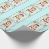 Chocolade Cupcake met Victoriaans ondervoorzitter  Cadeaupapier (Hoek)