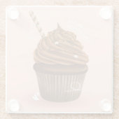 Chocolade Cupcake Onderzetter (Achterkant)