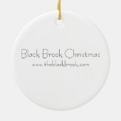 Chocolade Cupcake Ornament Round (Achterkant)