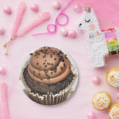 Chocolade Cupcake Papieren Bordje (Feest)