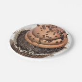 Chocolade Cupcake Papieren Bordje (Gekanteld)