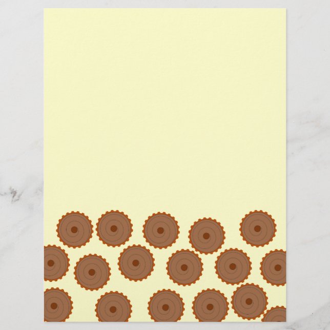 Chocolade Cupcake Patroon. (Voorkant)