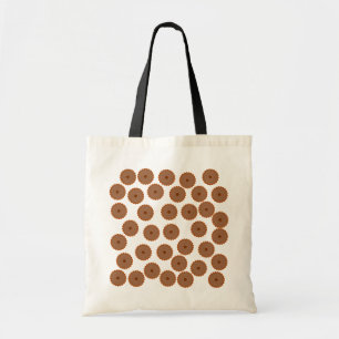 Chocolade Cupcake Patroon. Tote Bag