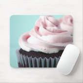 Chocolade Cupcake Roze Vanille Frosting Muismat (Met muis)