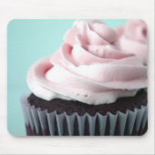 Chocolade Cupcake Roze Vanille Frosting Muismat (Voorkant)