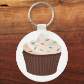 Chocolade Cupcake Sleutelhanger (Voorkant)