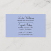 Chocolade Cupcakes Vanilla, bevroren Visitekaartje (Achterkant)