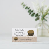 Chocolade Cupcakes Visitekaartje (Staand voorkant)