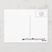 Chocolade cupid met  tarwesteel briefkaart (Achterkant)