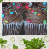 Chocolade cupjes met sproeiers handdoeken (Gevouwen)