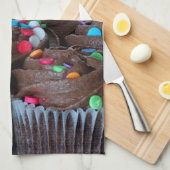 Chocolade cupjes met sproeiers handdoeken (Quarter Fold)