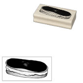 Chocolade Custard Eclair Franse gebitsstempel Rubberstempel (Gestempeld)
