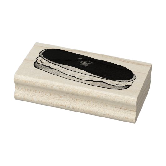 Chocolade Custard Eclair Franse gebitsstempel Rubberstempel (Stempel)