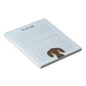 Chocolade Dachshund Cute Wiener Hondenliefhebber,  Notitieblok (Schuin)