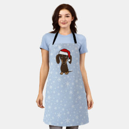 Chocolade Dachshund Kerstmis Hond Vakantie Schort