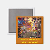 Chocolade Dane Blast Magneet (Voorkant / Achterkant)
