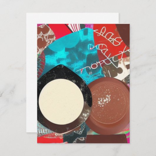 Chocolade Dekskaarten Notitiekaartje (Voorkant / Achterkant)