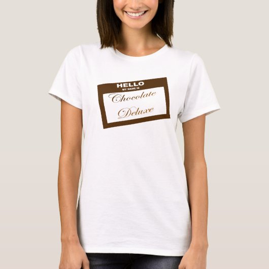 Chocolade Deluxe T-shirt (Voorkant)