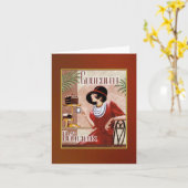 Chocolade Dessert Notitiekaart (Gele Bloem)