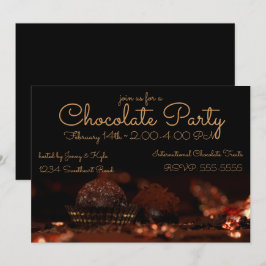 Chocolade Dessert Party Kaart