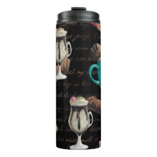 Chocolade dessert snoep warme cacao script thermosbeker