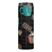 Chocolade dessert snoep warme cacao script thermosbeker (Achterkant)