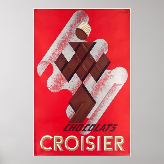 Chocolade Dessert Snoepjes Dranken Keuken Eten Poster (Voorkant)