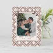 Chocolade Diamant Patroon Vakantiekaart (Staand voorkant)