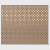 Chocolade Diamond Brown Sepia Gold Metallic Cadeaupapier (Vlak)