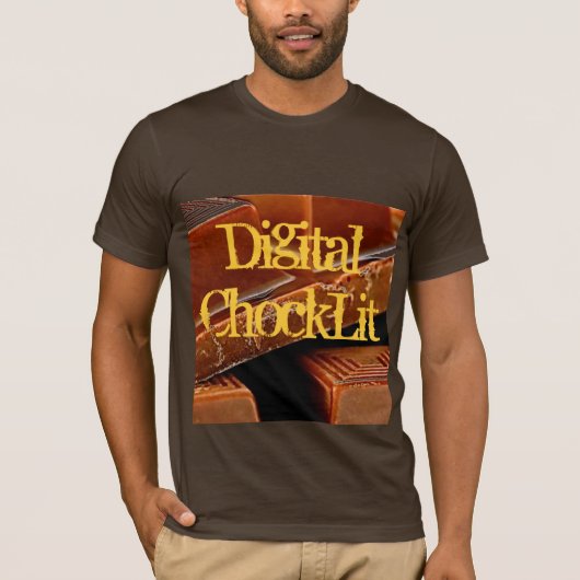 Chocolade, DigitalChockLit T-shirt (Voorkant)