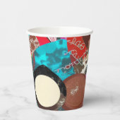 Chocolade Dingen Papieren Bekers (Links)