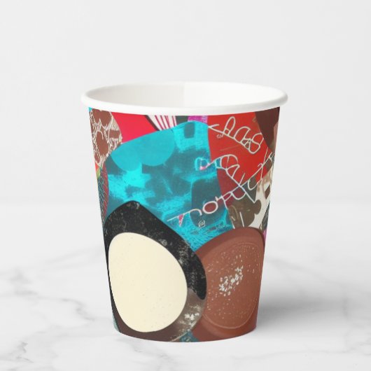 Chocolade Dingen Papieren Bekers (Links)