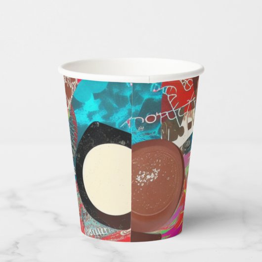 Chocolade Dingen Papieren Bekers (Rechts)